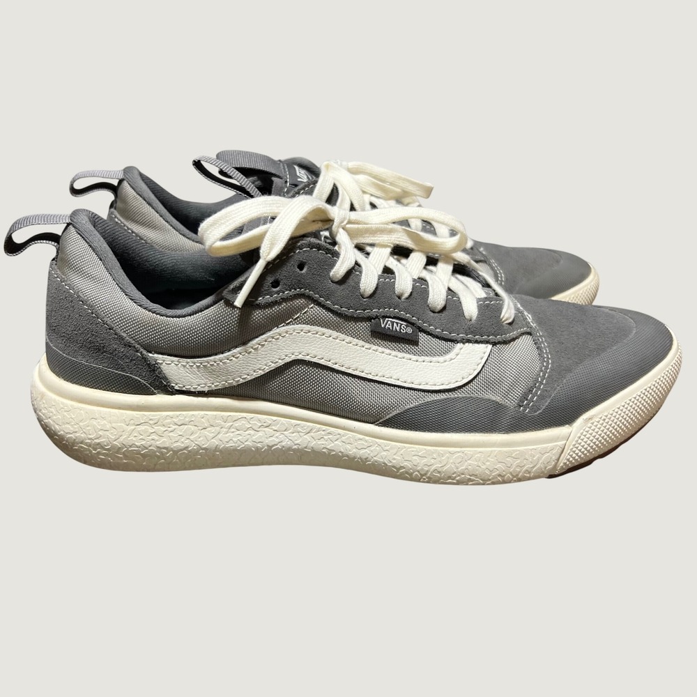 Vans UltraRange EXO SE Pewter Grey White Low Sneakers Mens 9 Ultracush